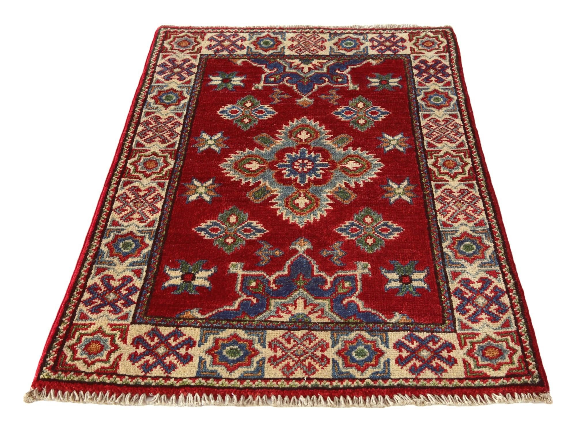 2' 1 x 3' 2 Hand Knotted Kazak Rug