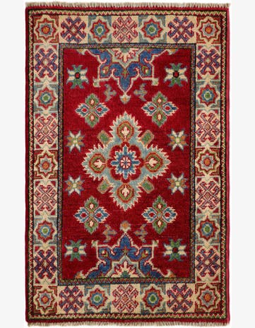 2' 1 x 3' 2 Hand Knotted Kazak Rug