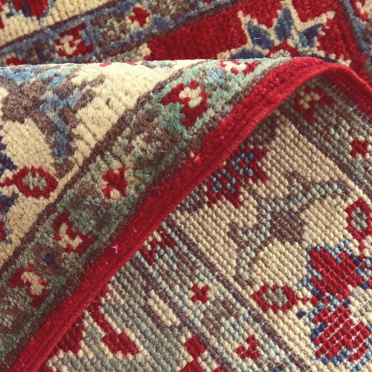 Detail image of 2' 1 x 3' 2 Hand Knotted Kazak Rug