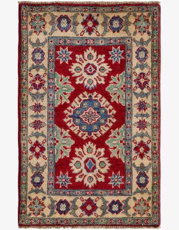 2' 1 x 3' 2 Hand Knotted Kazak Rug