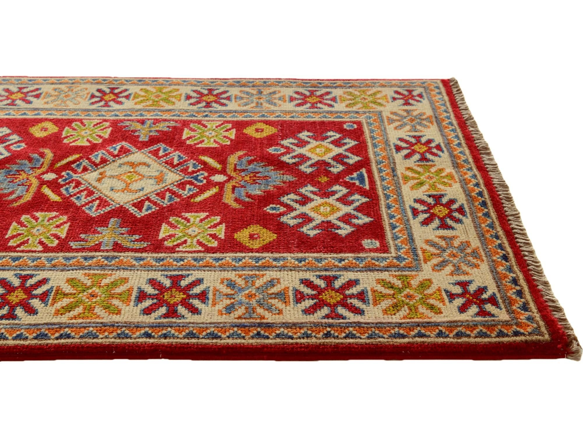 2' x 3' Hand Knotted Kazak Rug