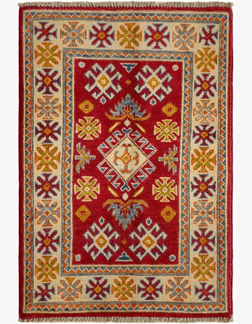 2' x 3' Hand Knotted Kazak Rug