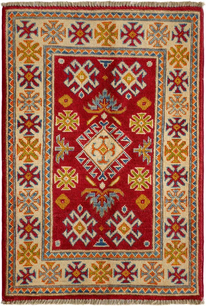 2' x 3' Hand Knotted Kazak Rug