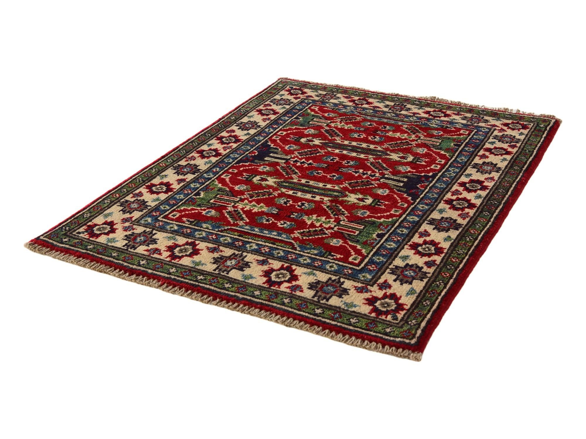 2' 2 x 2' 11 Hand Knotted Kazak Rug