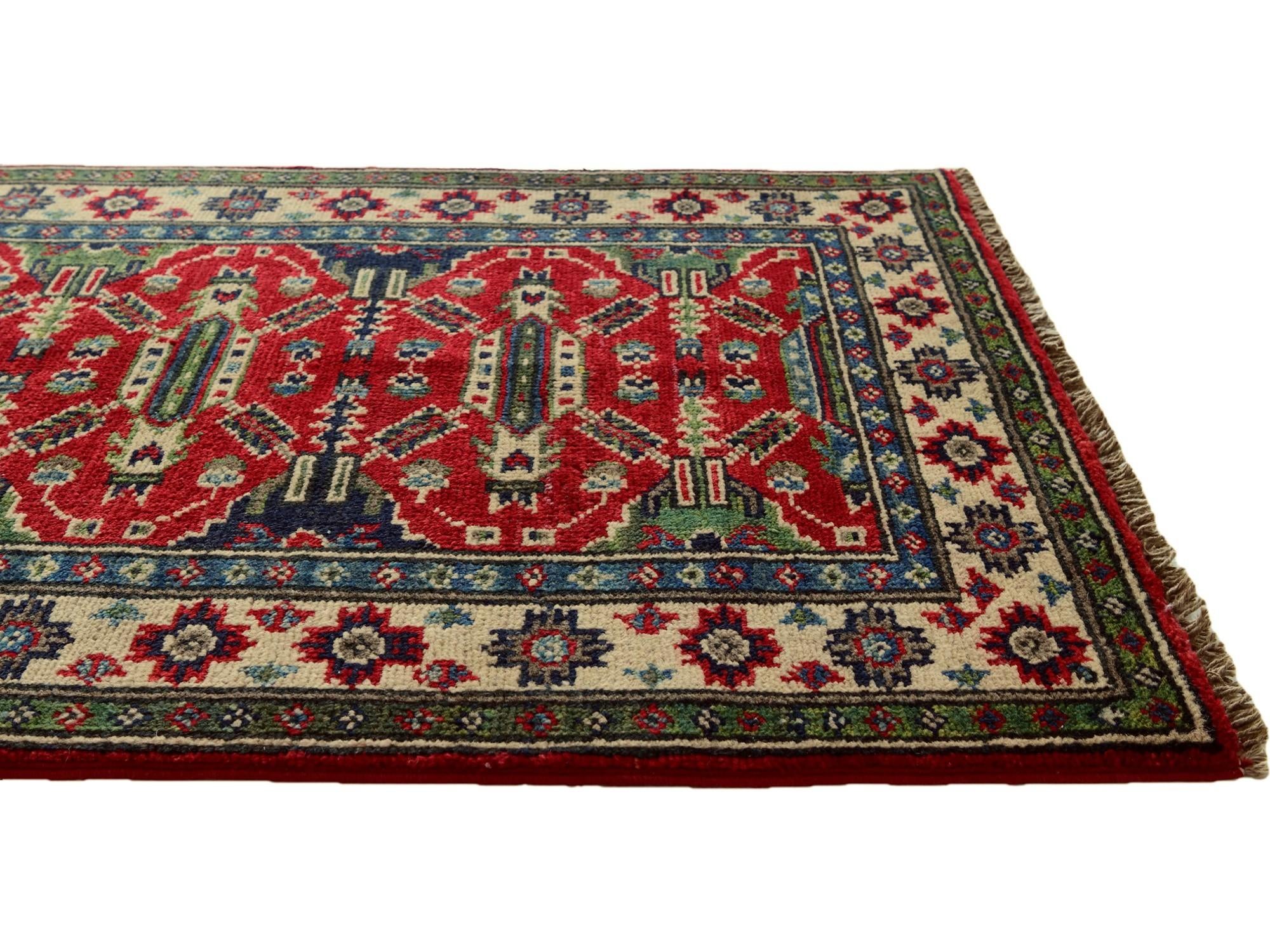 2' 2 x 2' 11 Hand Knotted Kazak Rug