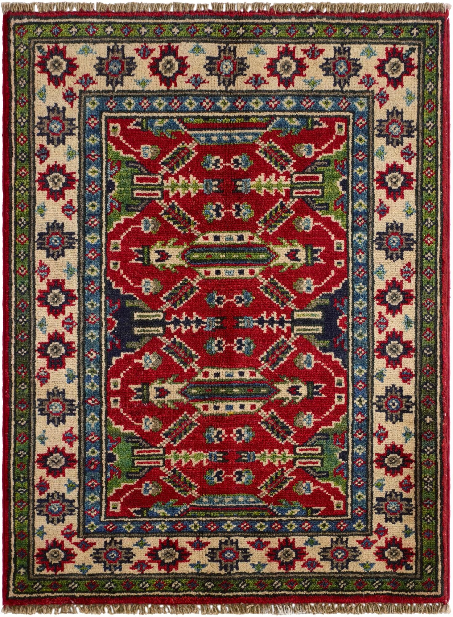 2' 2 x 2' 11 Hand Knotted Kazak Rug