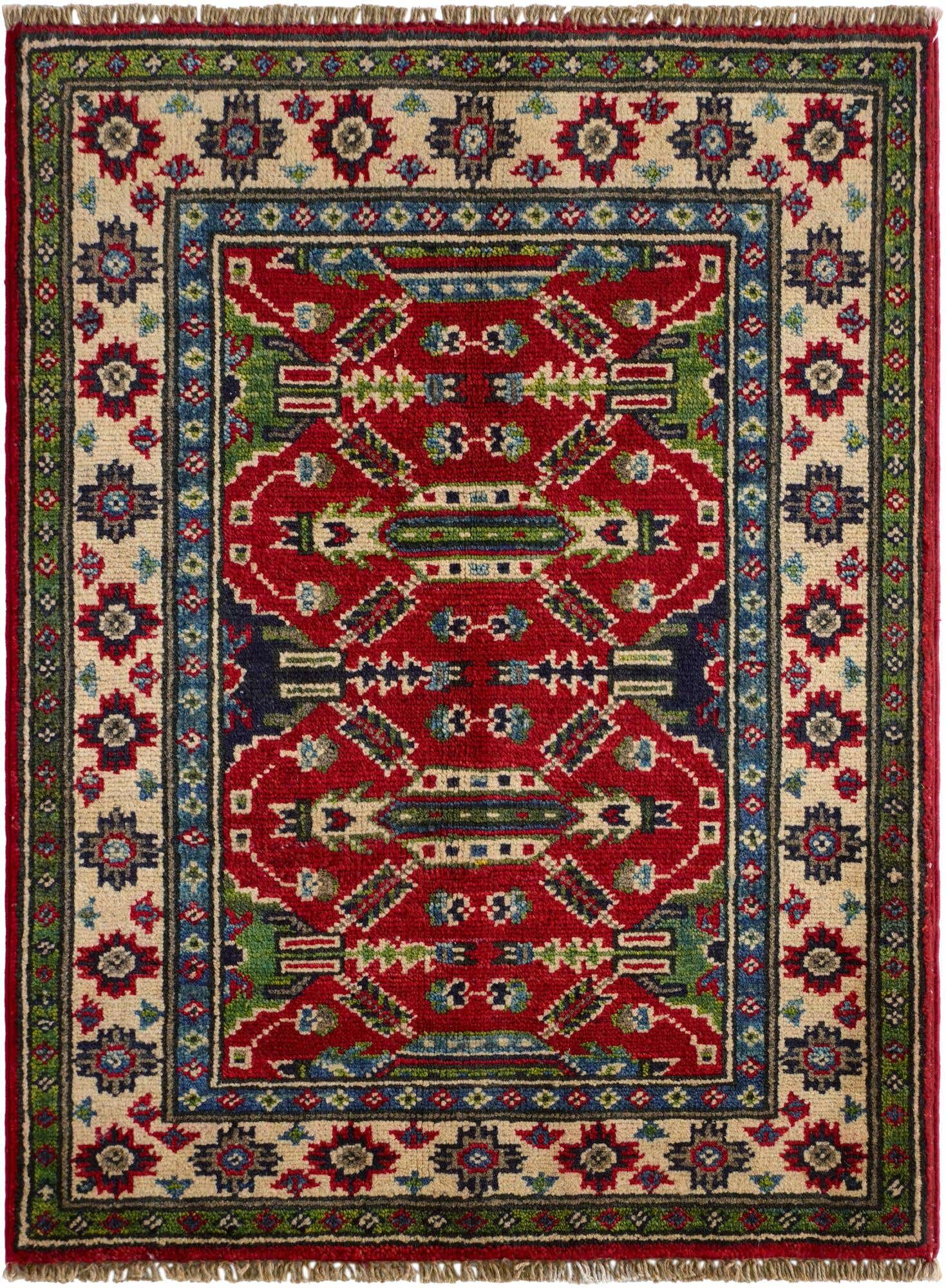 2' 2 x 2' 11 Hand Knotted Kazak Rug