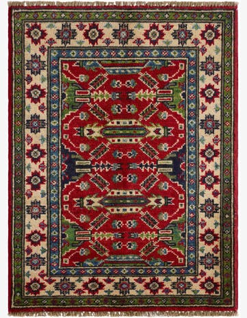2' 2 x 2' 11 Hand Knotted Kazak Rug