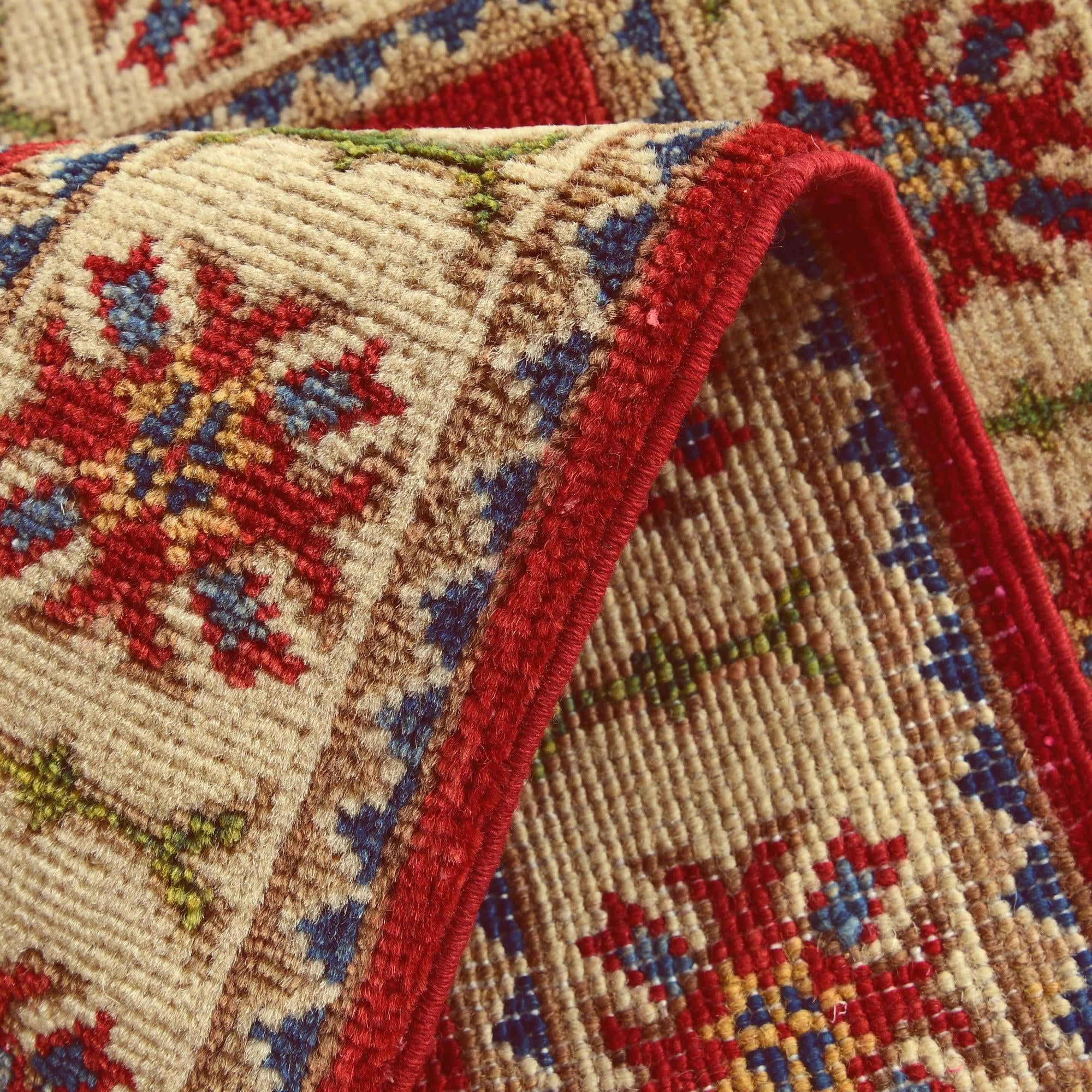 2' x 3' 1 Hand Knotted Kazak Rug