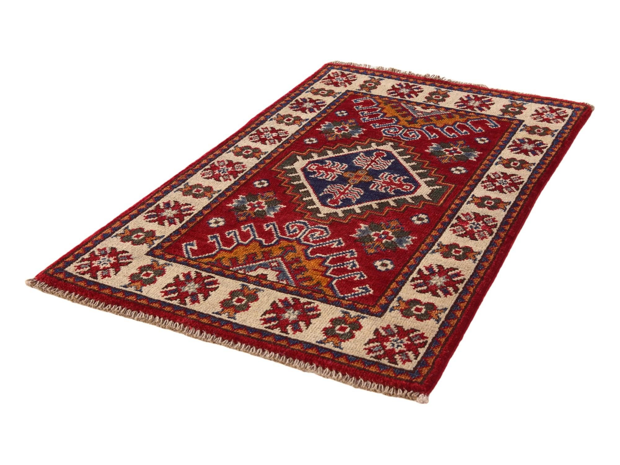1' 11 x 3' 1 Hand Knotted Kazak Rug