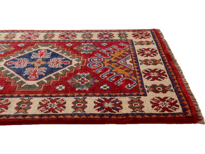1' 11 x 3' 1 Hand Knotted Kazak Rug