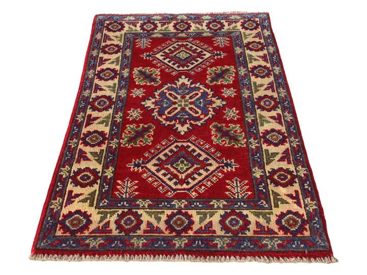 2' x 3' 5 Hand Knotted Kazak Rug