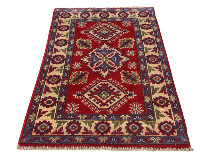 Detail image of 2' x 3' 5 Hand Knotted Kazak Rug