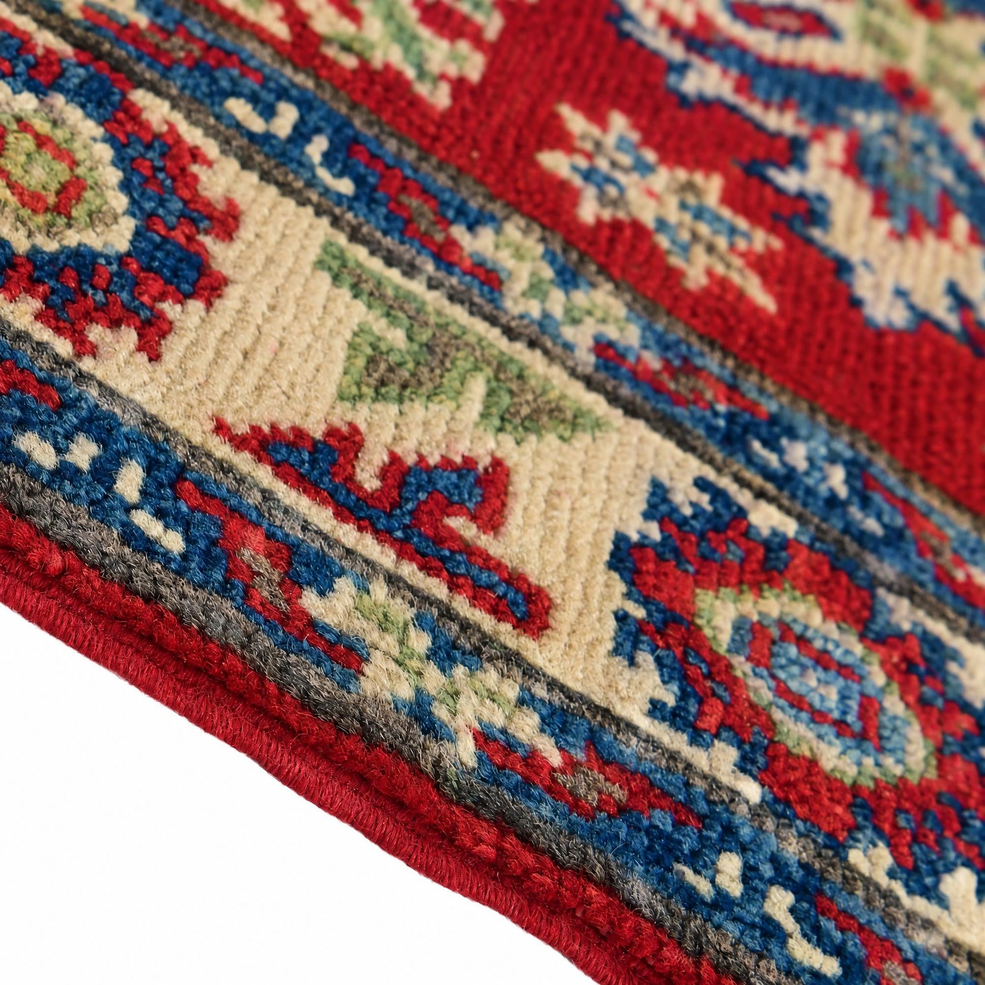60cm x 105cm Hand Knotted Kazak Rug