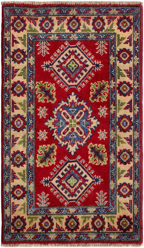 2' x 3' 5 Hand Knotted Kazak Rug