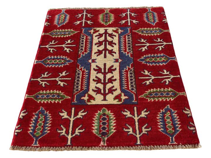 2' 1 x 2' 11 Hand Knotted Kazak Rug