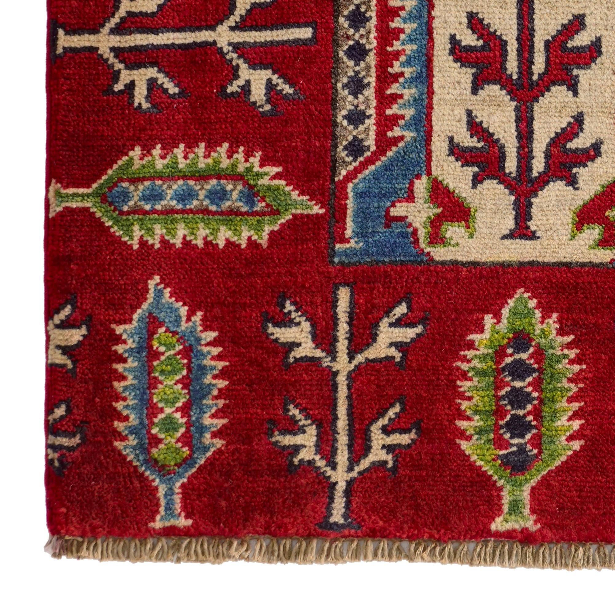 2' 1 x 2' 11 Hand Knotted Kazak Rug