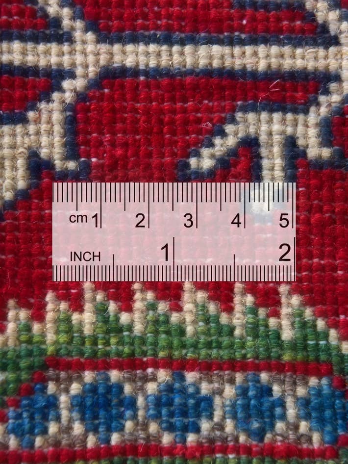 Detail image of 2' 1 x 2' 11 Hand Knotted Kazak Rug