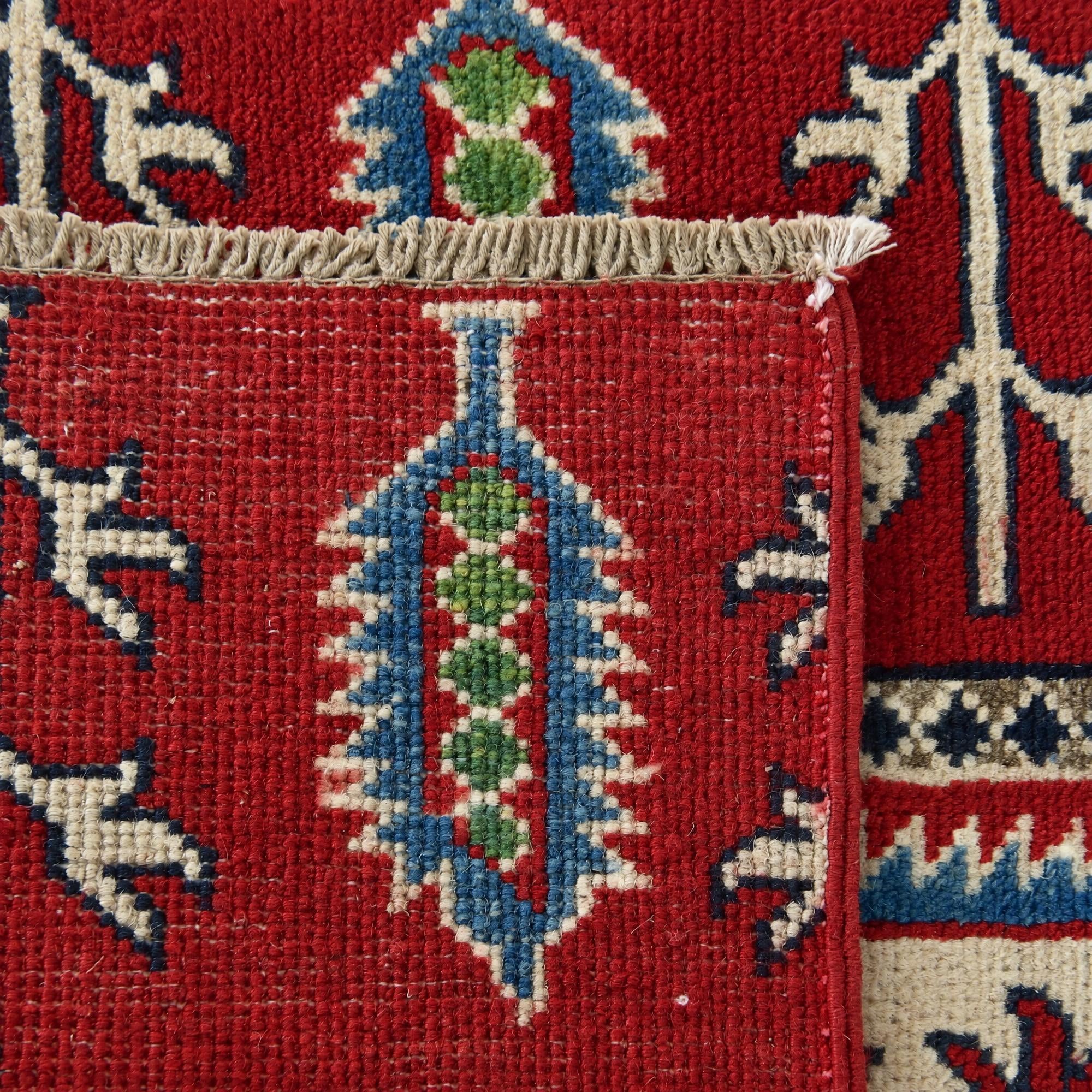 65cm x 90cm Hand Knotted Kazak Rug