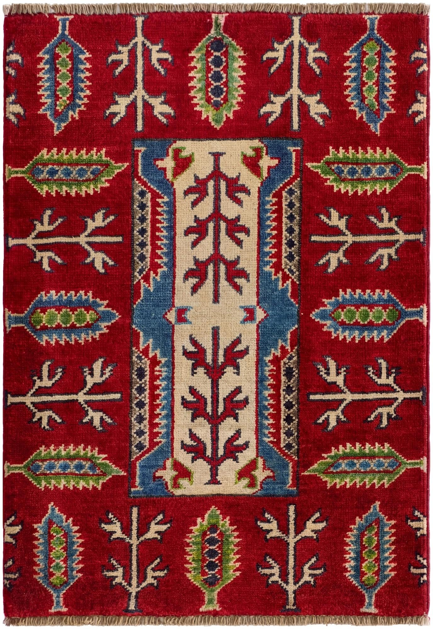2' 1 x 2' 11 Hand Knotted Kazak Rug