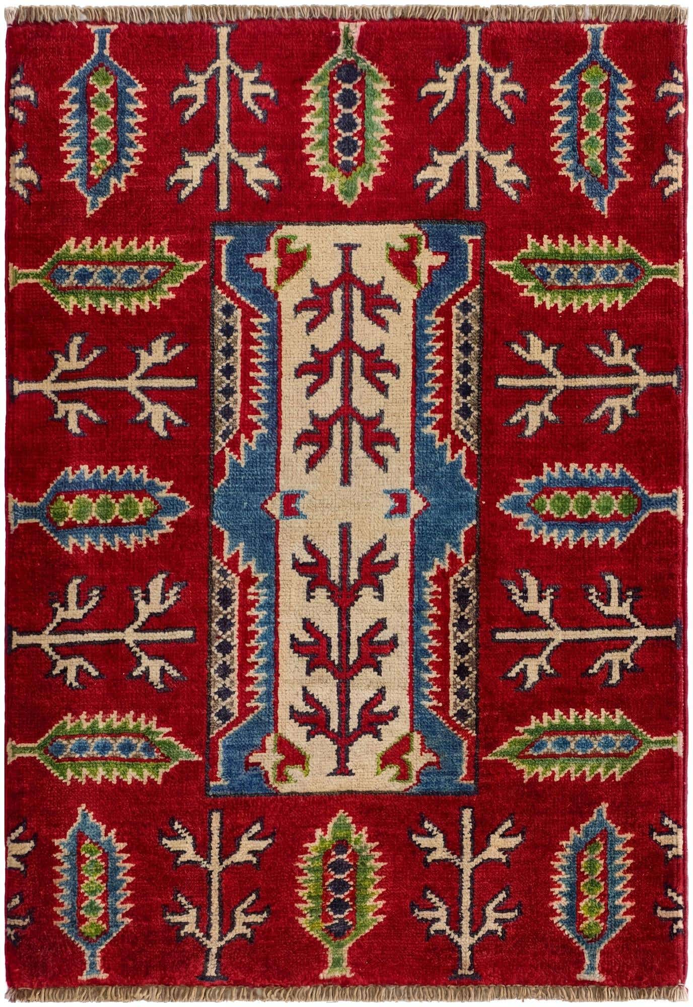 2' 1 x 2' 11 Hand Knotted Kazak Rug
