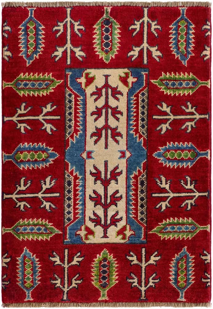 2' 1 x 2' 11 Hand Knotted Kazak Rug