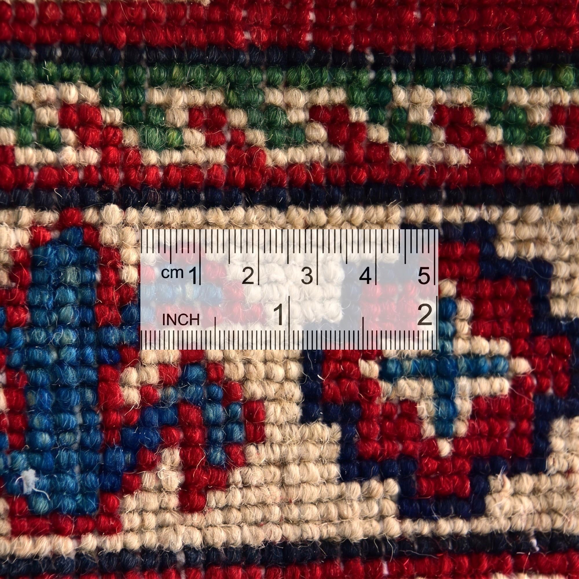 2' 1 x 3' Hand Knotted Kazak Rug