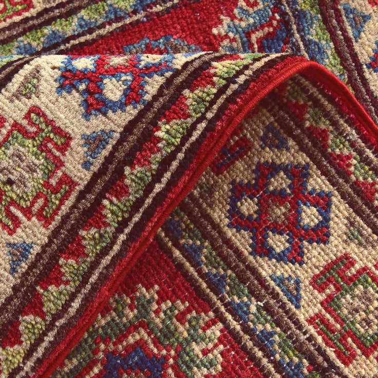 Detail image of 2' 1 x 3' 1 Hand Knotted Kazak Rug
