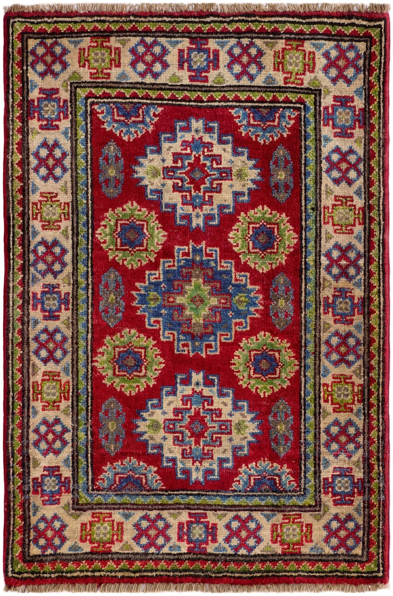 2' 1 x 3' 1 Hand Knotted Kazak Rug