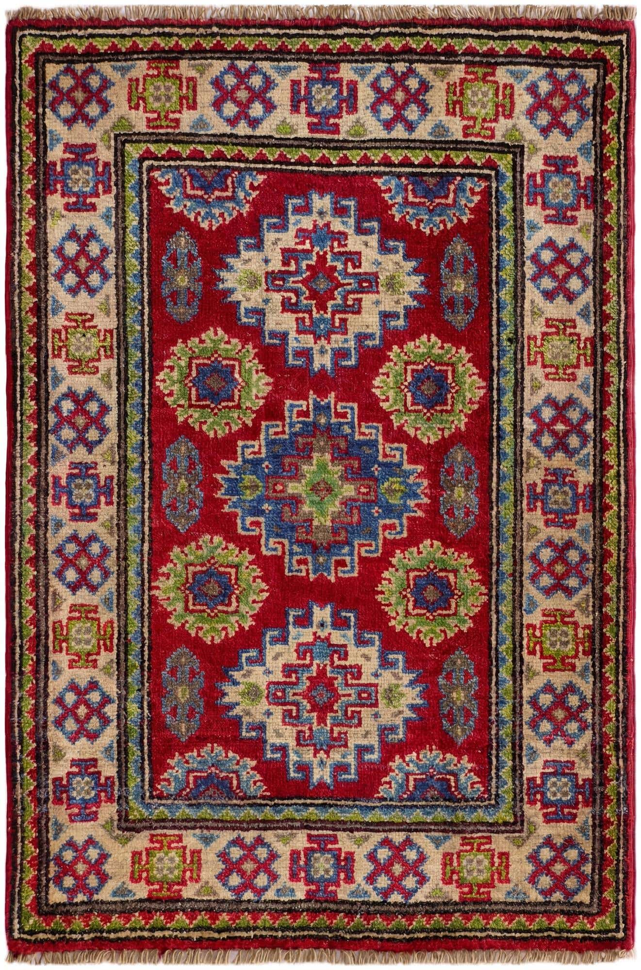 2' 1 x 3' 1 Hand Knotted Kazak Rug