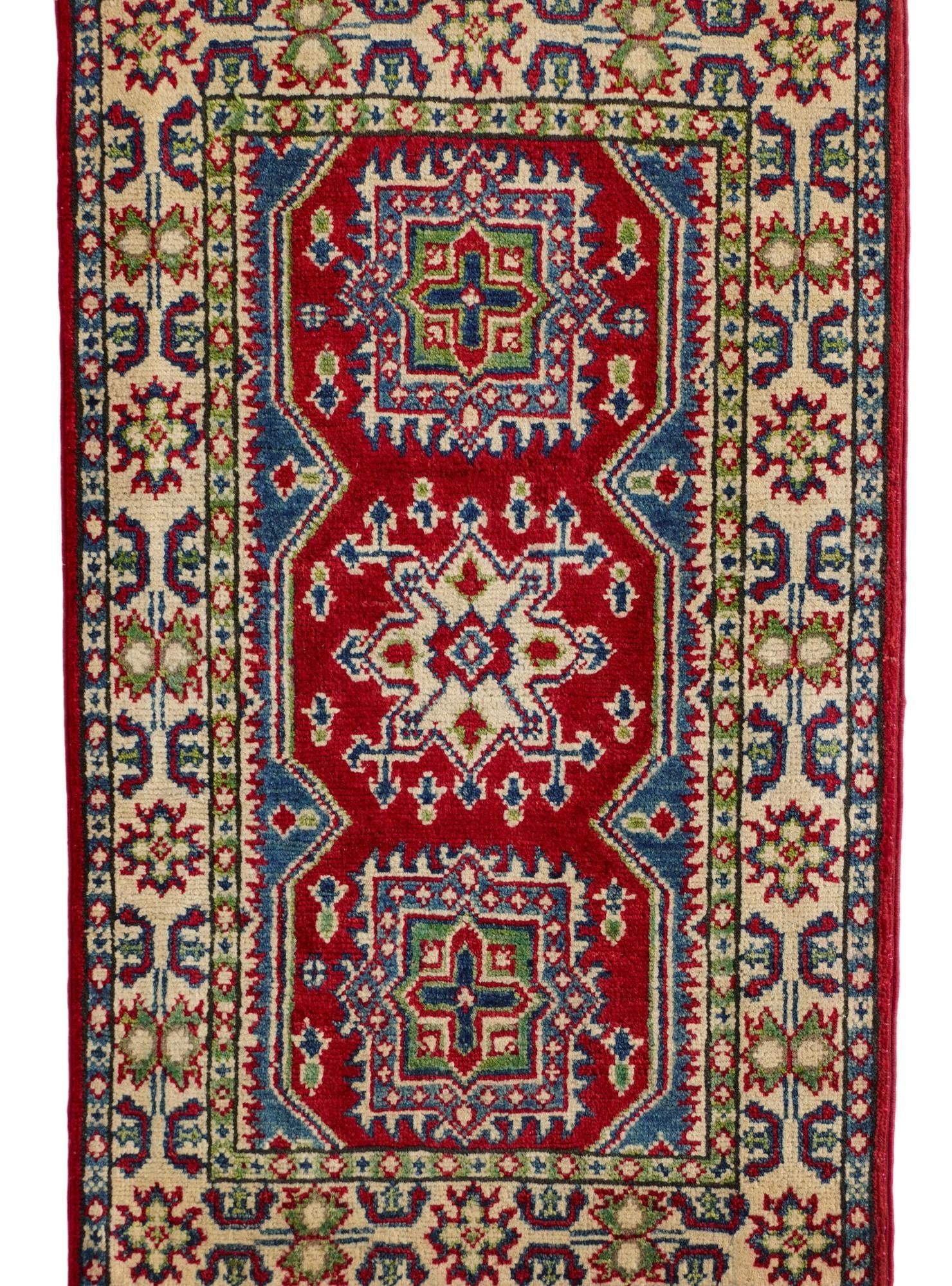 2' x 3' 4 Hand Knotted Kazak Rug