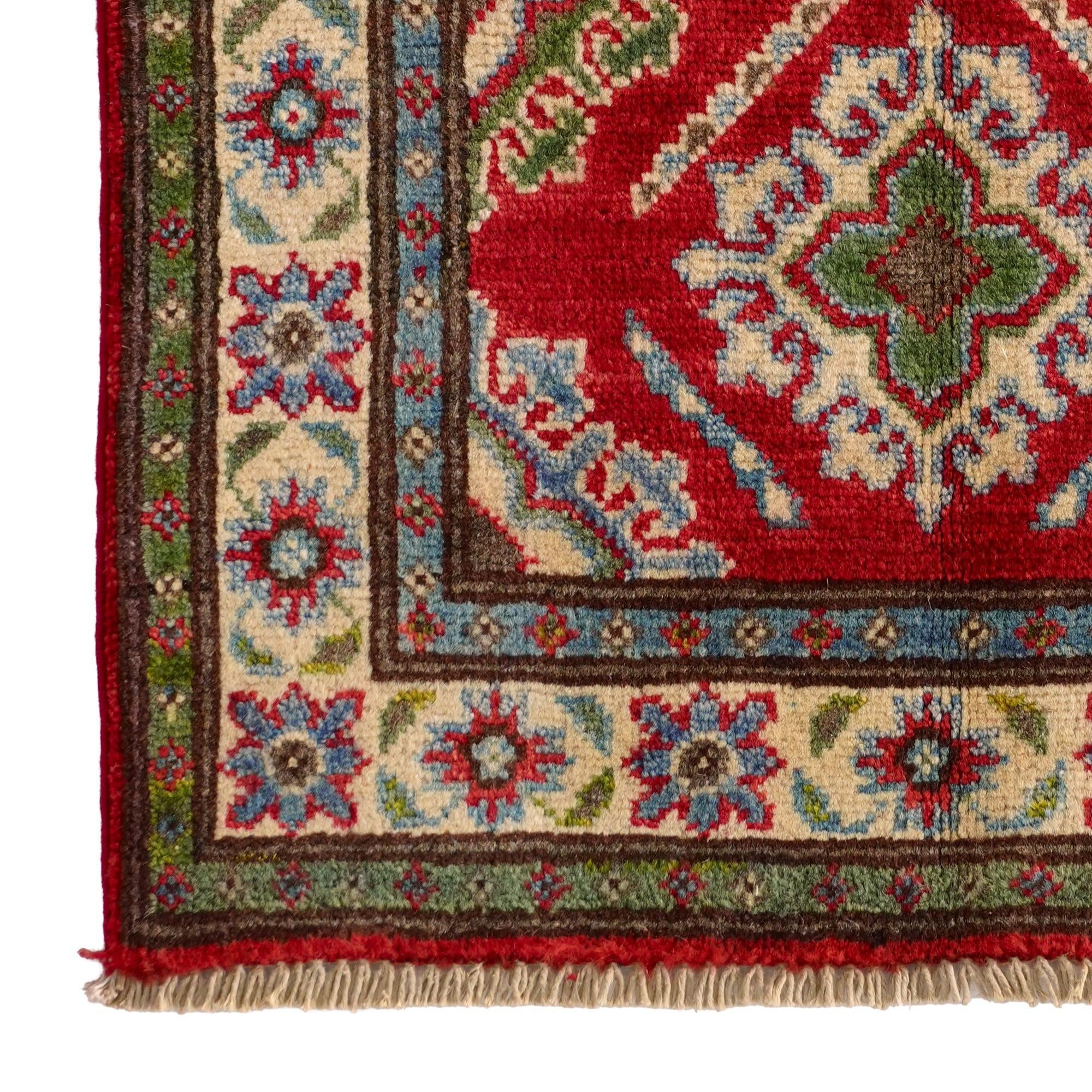 2' x 2' 11 Hand Knotted Kazak Rug