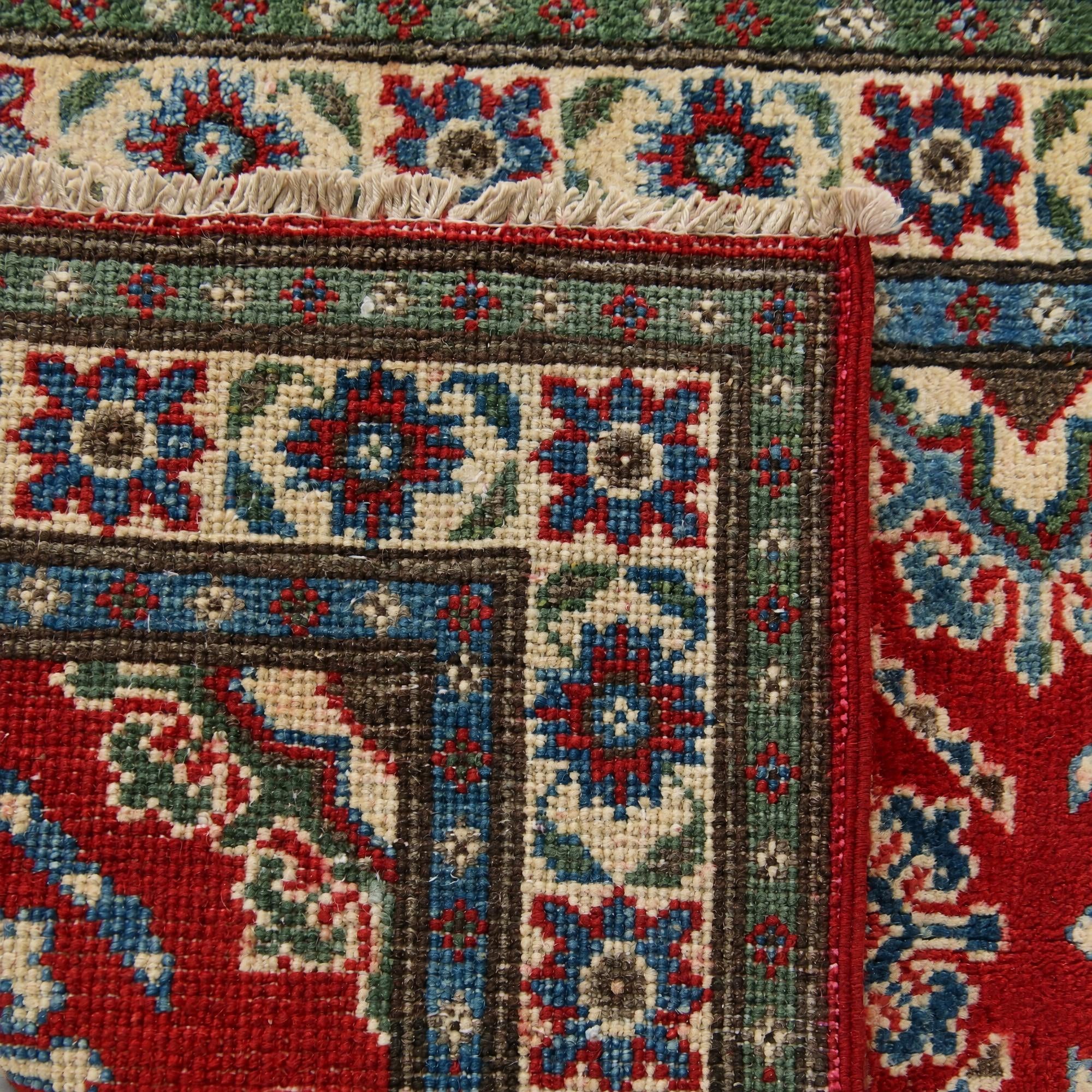 60cm x 90cm Hand Knotted Kazak Rug