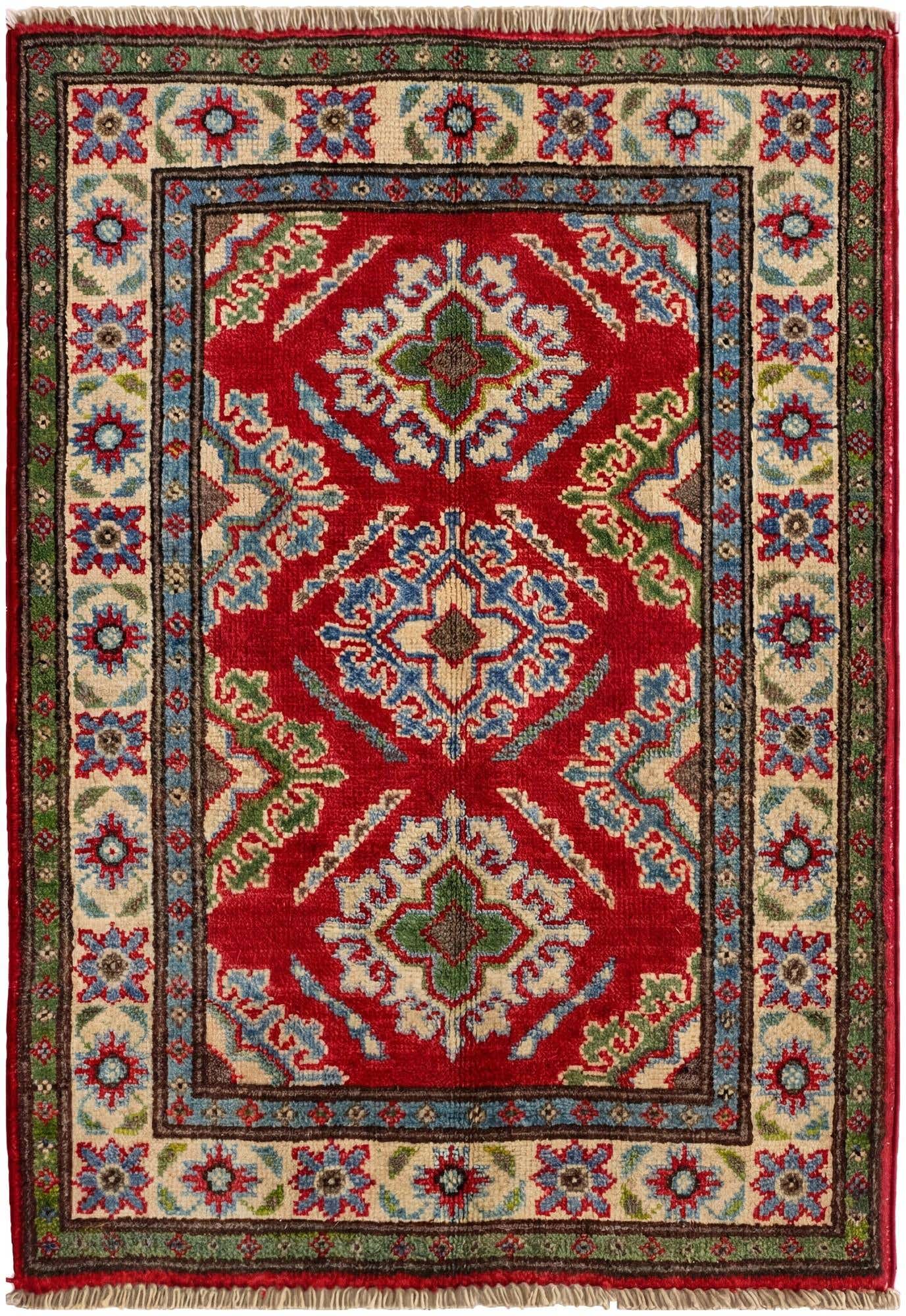 2' x 2' 11 Hand Knotted Kazak Rug