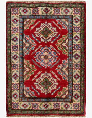 2' x 2' 11 Hand Knotted Kazak Rug