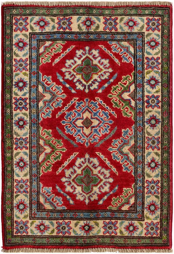 2' x 2' 11 Hand Knotted Kazak Rug
