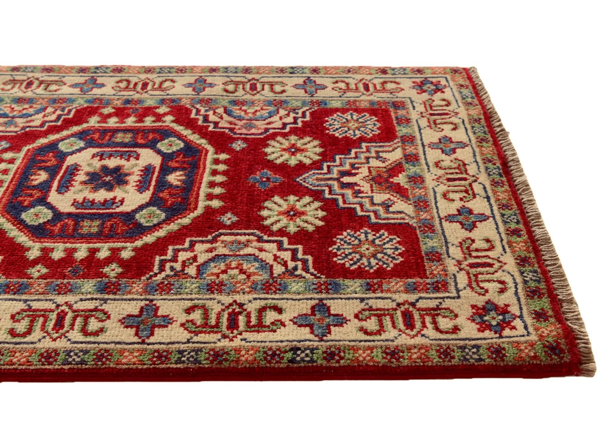 2' x 2' 11 Hand Knotted Kazak Rug