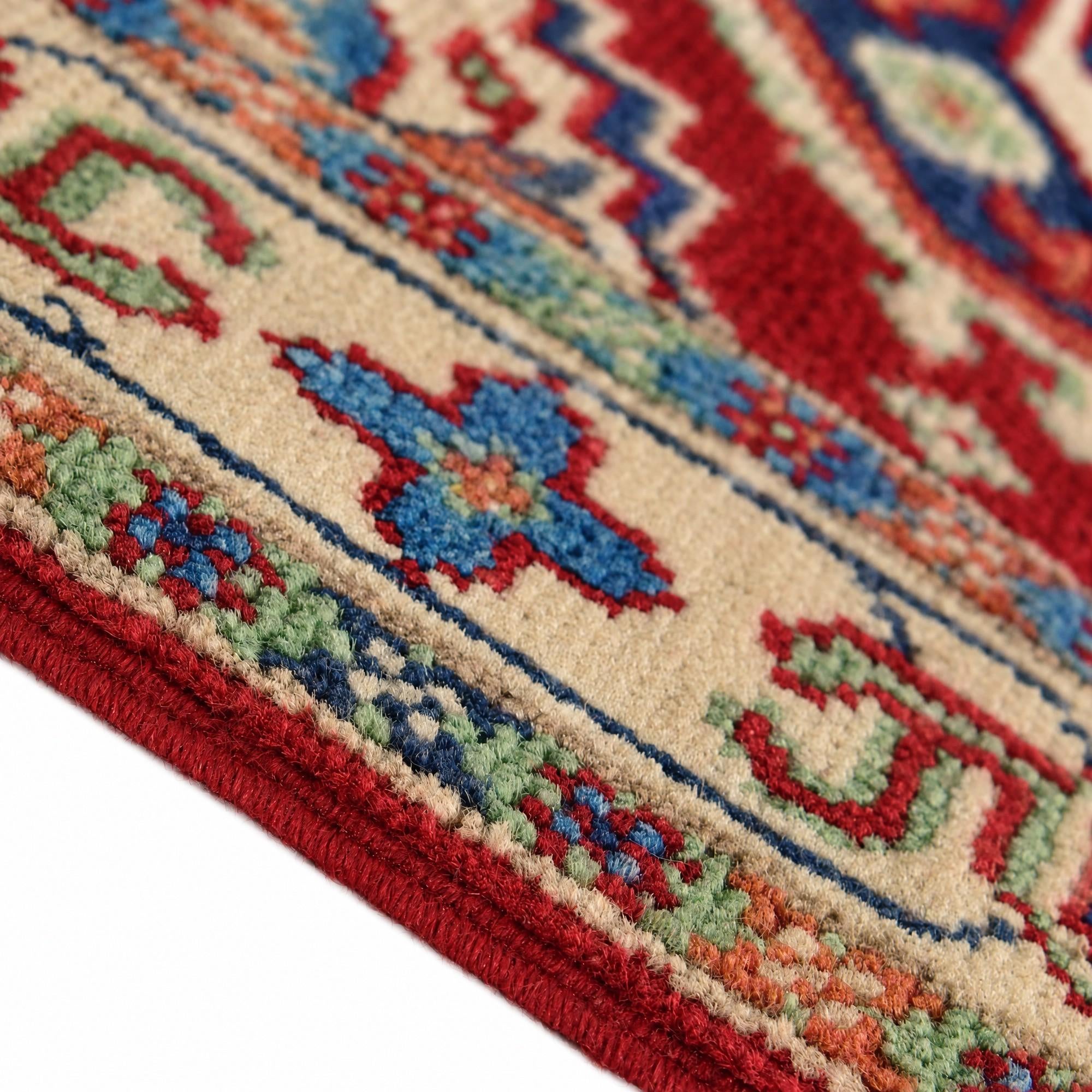60cm x 90cm Hand Knotted Kazak Rug