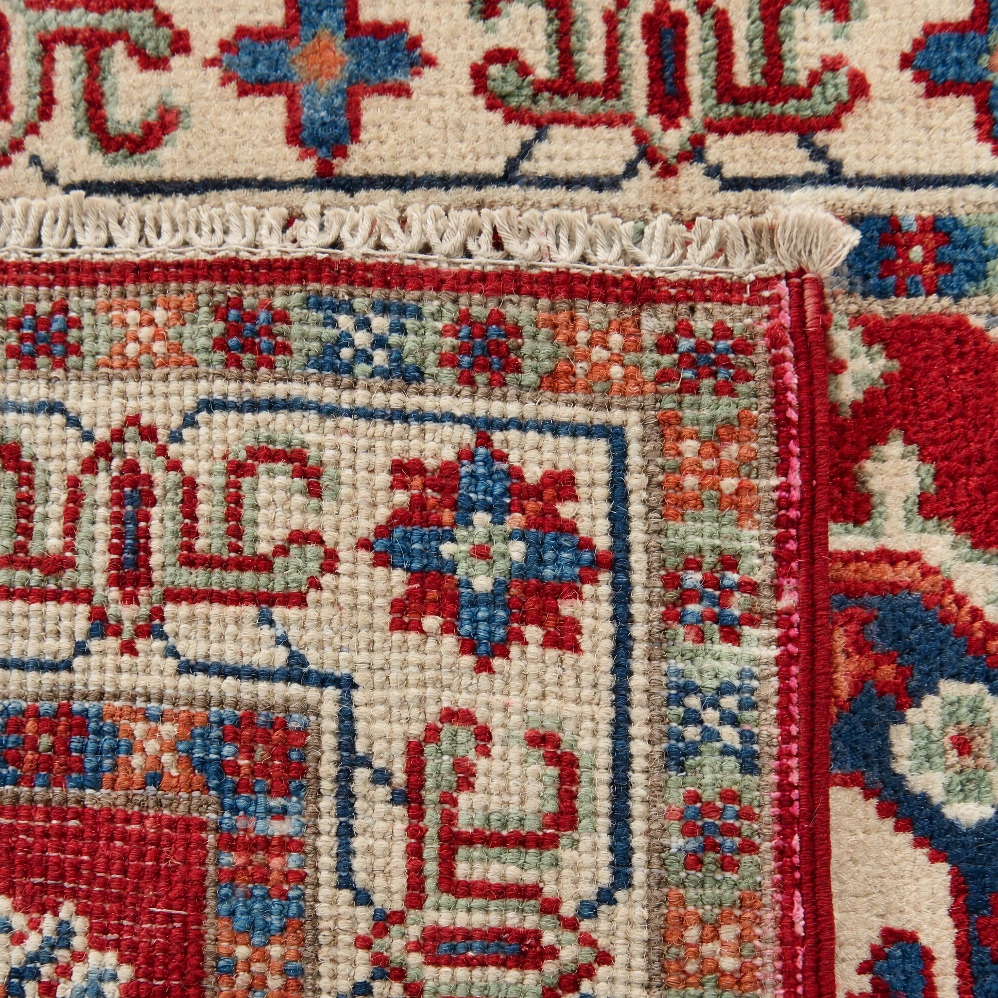 60cm x 90cm Hand Knotted Kazak Rug