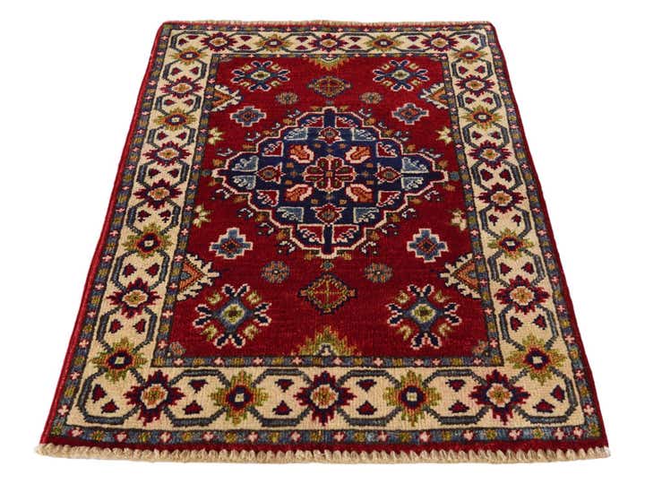 1' 10 x 3' 1 Hand Knotted Kazak Rug