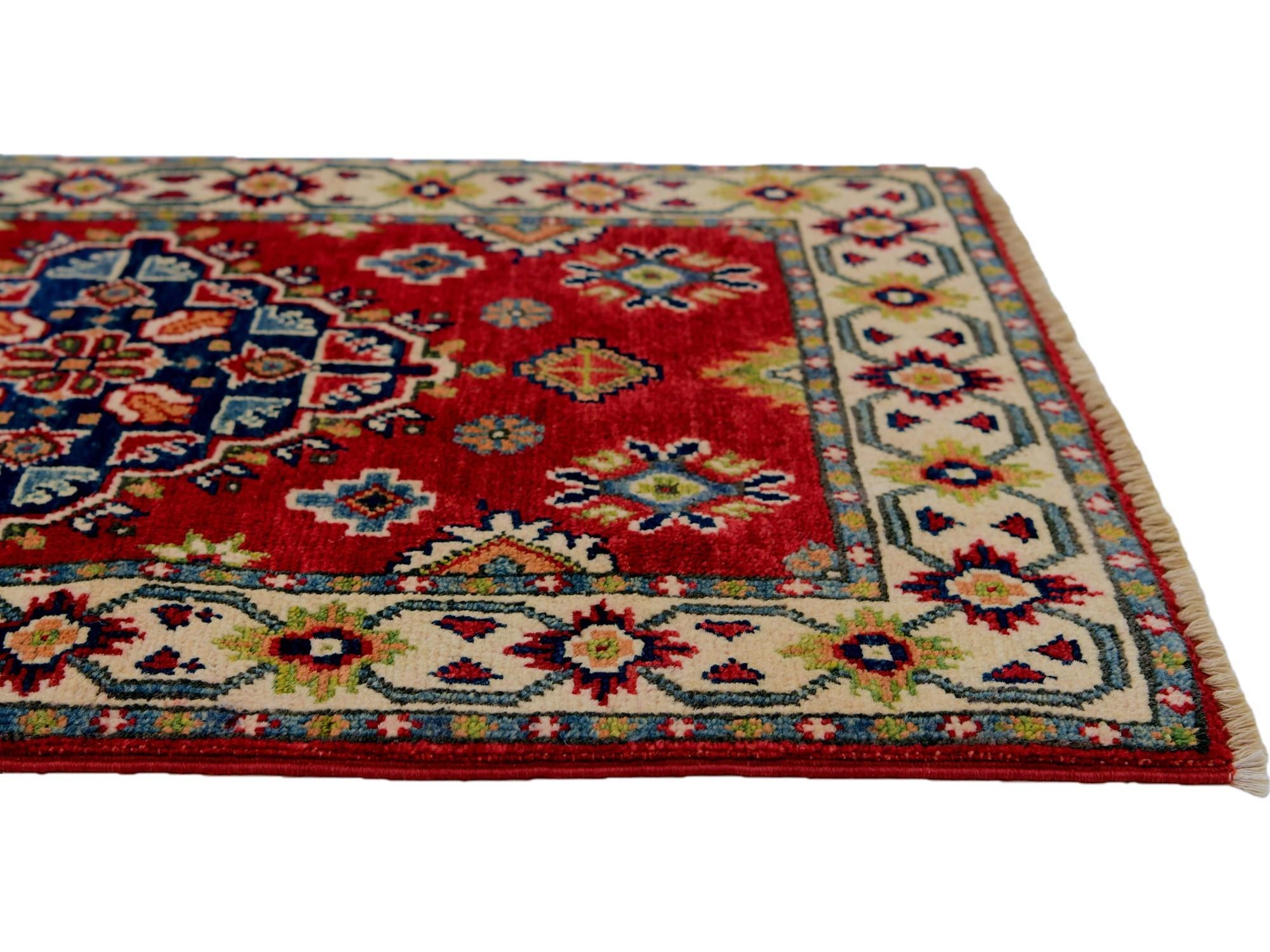 1' 10 x 3' 1 Hand Knotted Kazak Rug