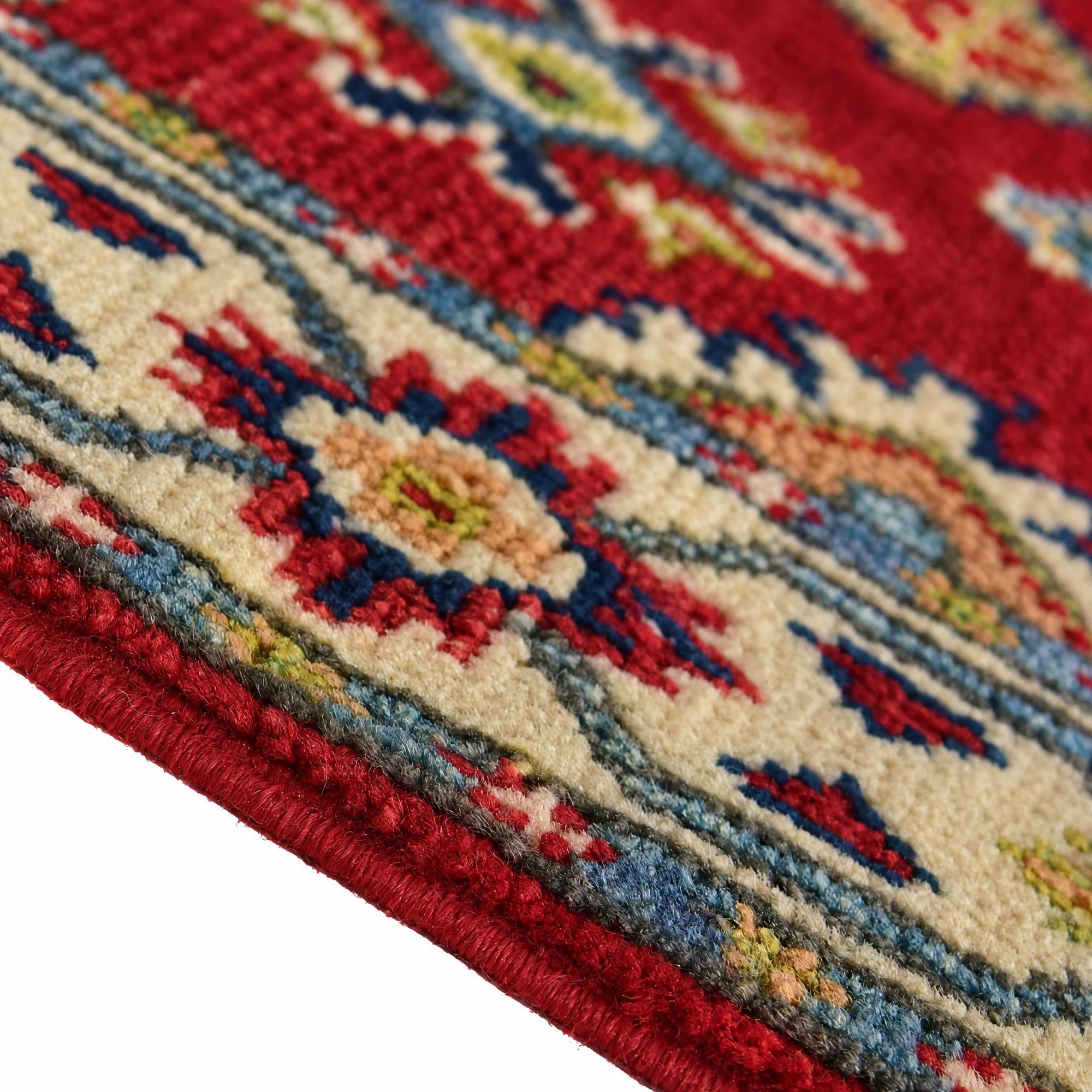 55cm x 95cm Hand Knotted Kazak Rug