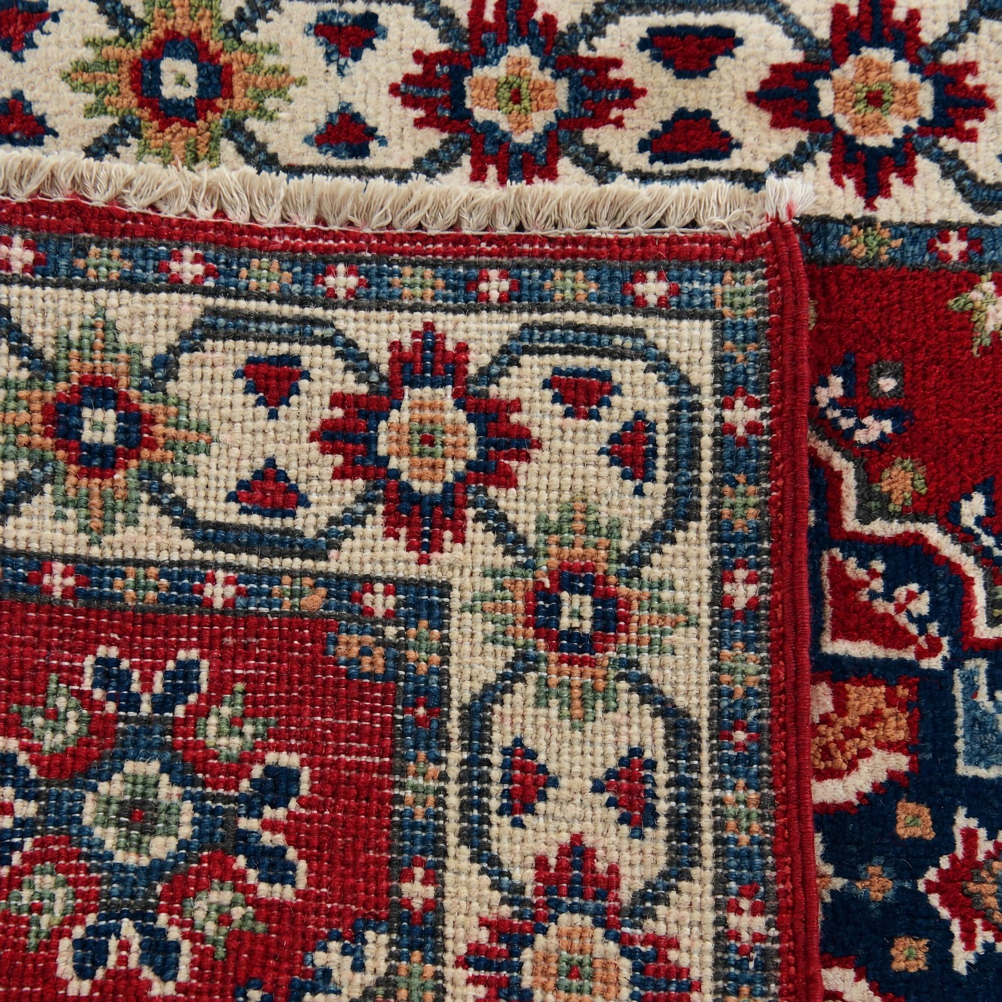 55cm x 95cm Hand Knotted Kazak Rug