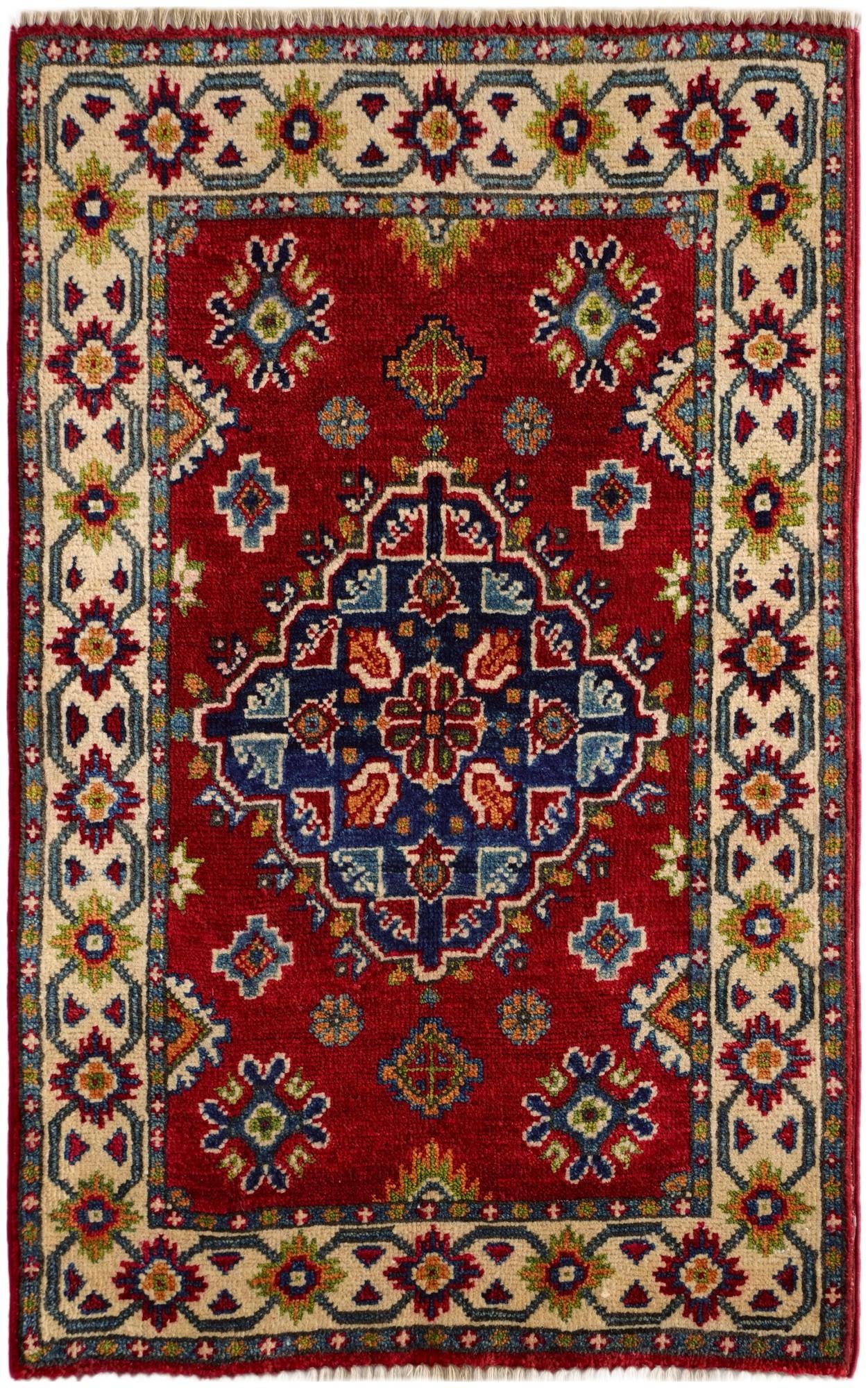 1' 10 x 3' 1 Hand Knotted Kazak Rug
