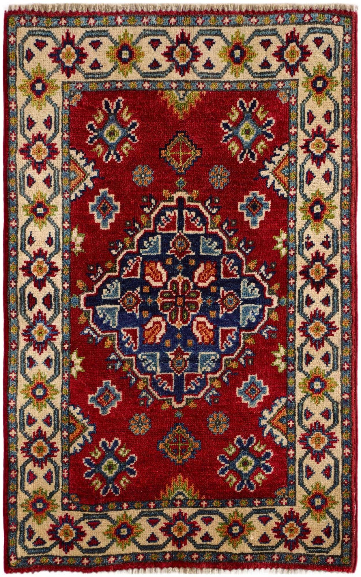 1' 10 x 3' 1 Hand Knotted Kazak Rug