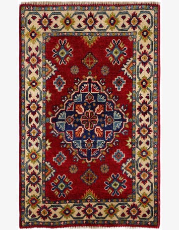 1' 10 x 3' 1 Hand Knotted Kazak Rug