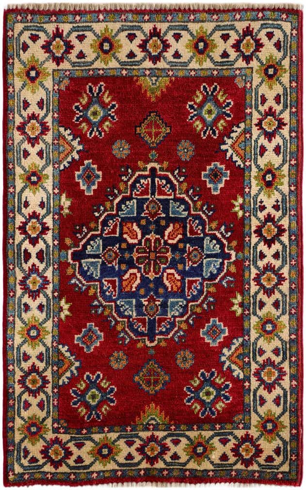 1' 10 x 3' 1 Hand Knotted Kazak Rug