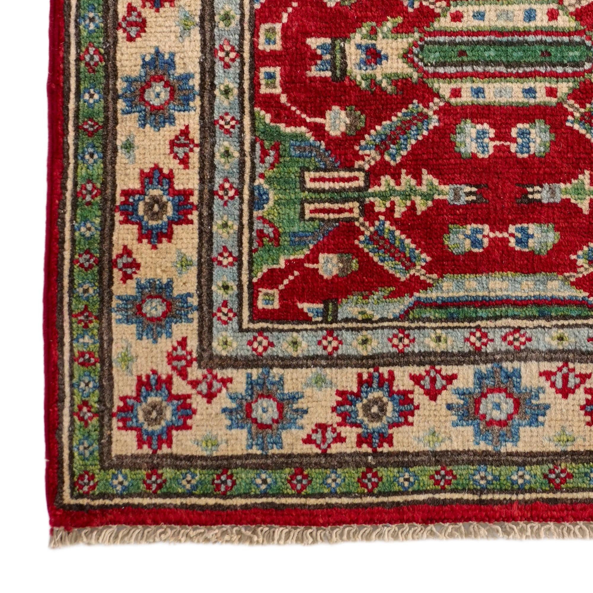 2' 1 x 2' 10 Hand Knotted Kazak Rug