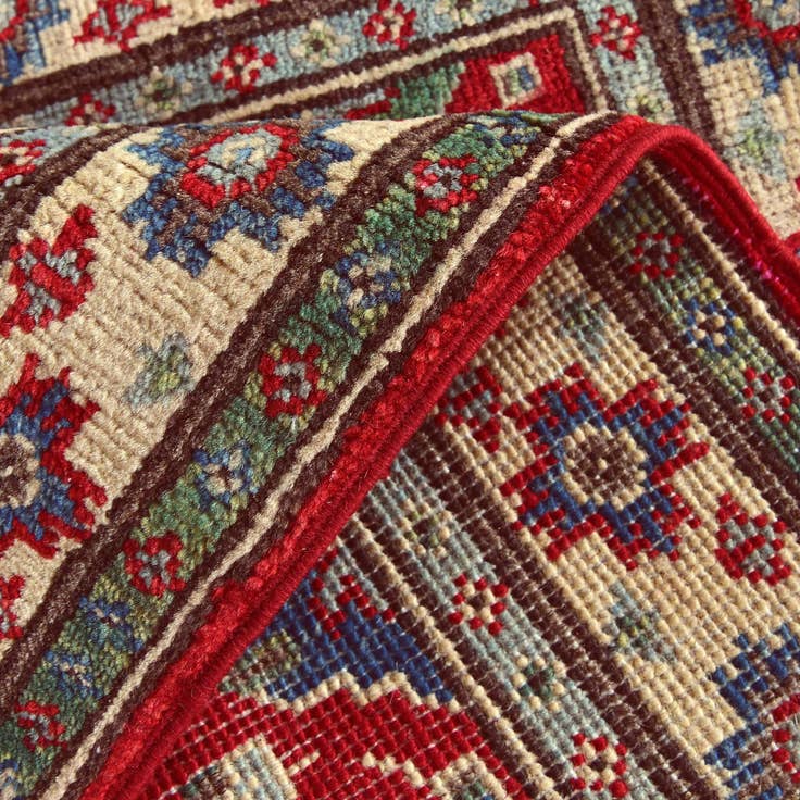 Detail image of 2' 1 x 2' 10 Hand Knotted Kazak Rug