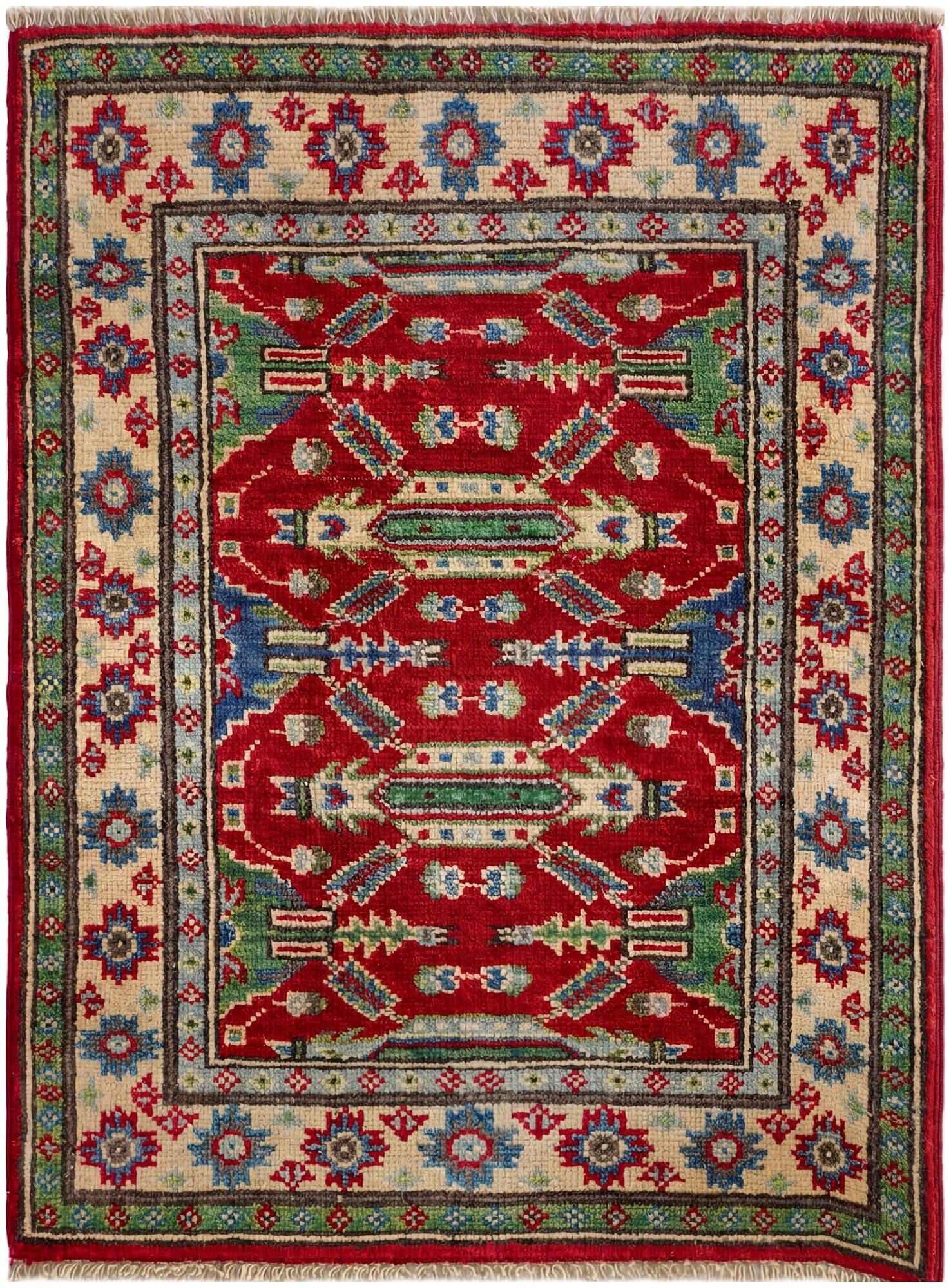 2' 1 x 2' 10 Hand Knotted Kazak Rug